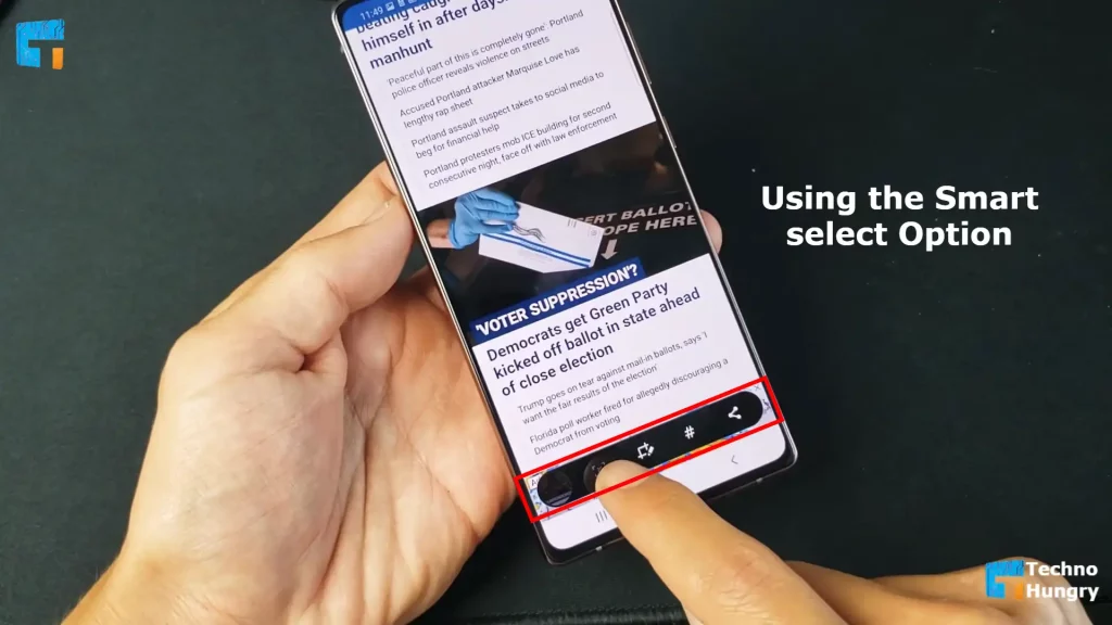 Using the Smart select Option