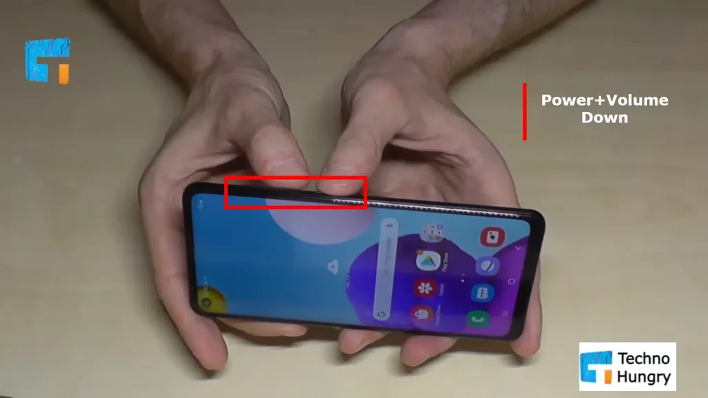 How to Screenshot on Samsung Galaxy A11 Using Hardware Keys (Power+Volume Down)