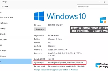 How to know your windows bit version