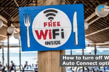 How to turn off WiFi Auto Connect option