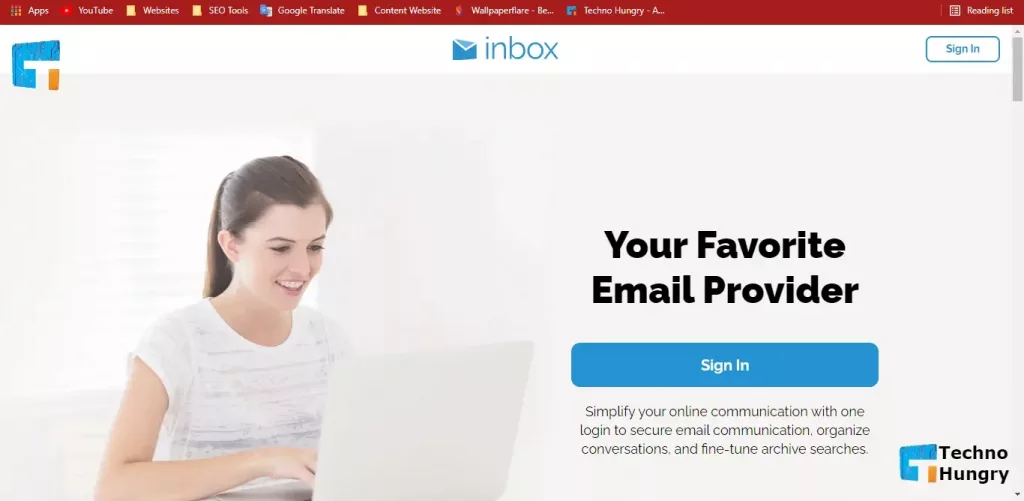 Inbox.com Free Email Account Services Provider