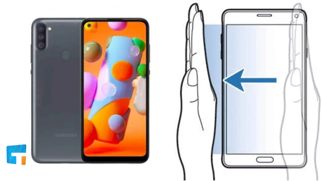 Samsung Galaxy A11 Using Palm Swipe Feature