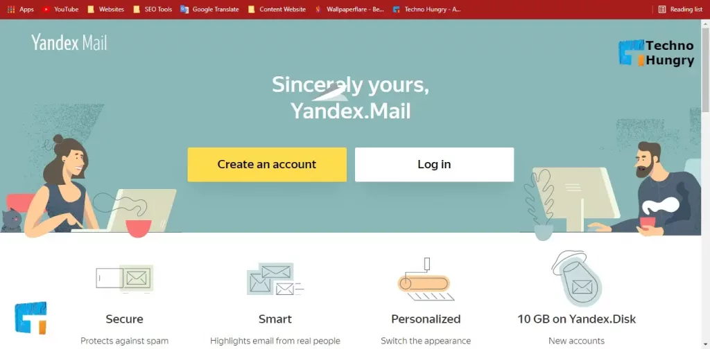 Yandex Mail Free Email Account Services Provider