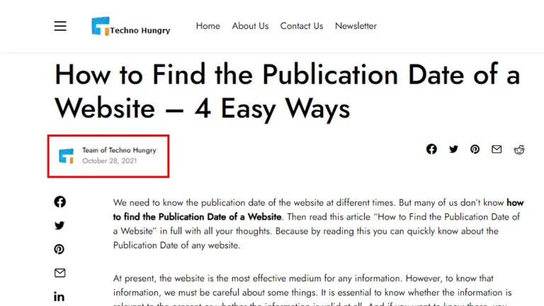 How to Find the Publication Date of a Website - 4 Easy Ways