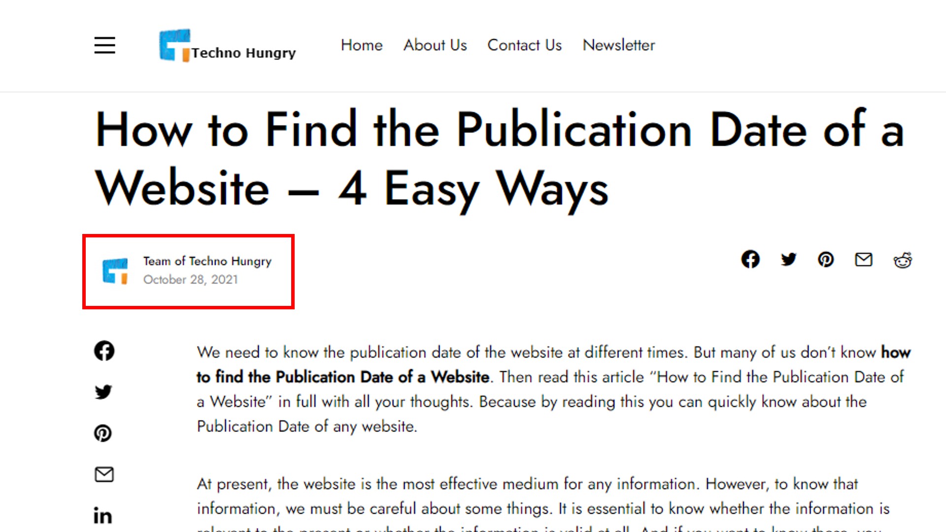 How To Find The Publication Date Of A Website 6 Easy Ways