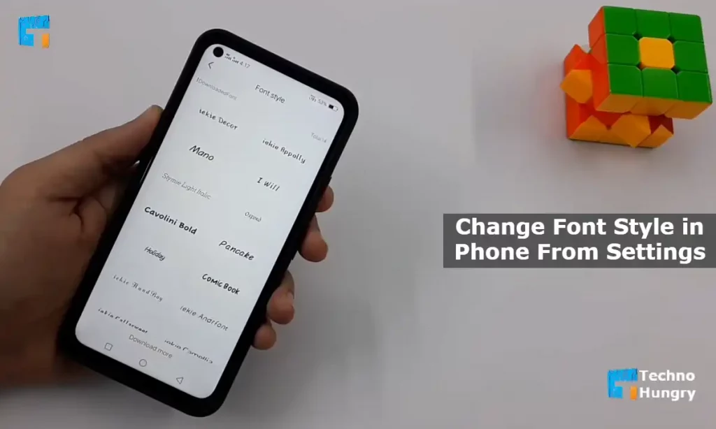 Change Font Style in Phone From Settings