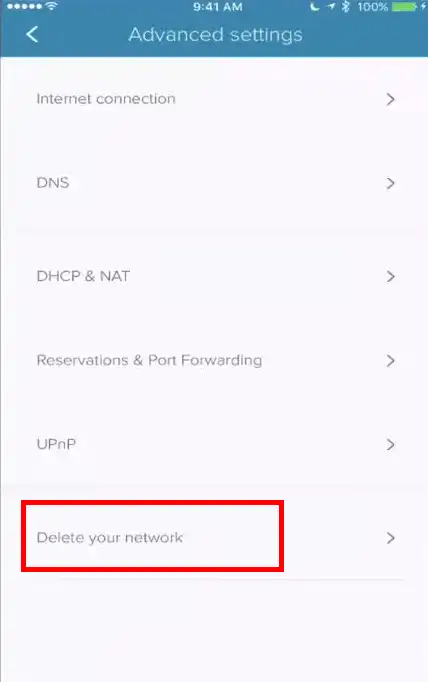 Delete Your Network