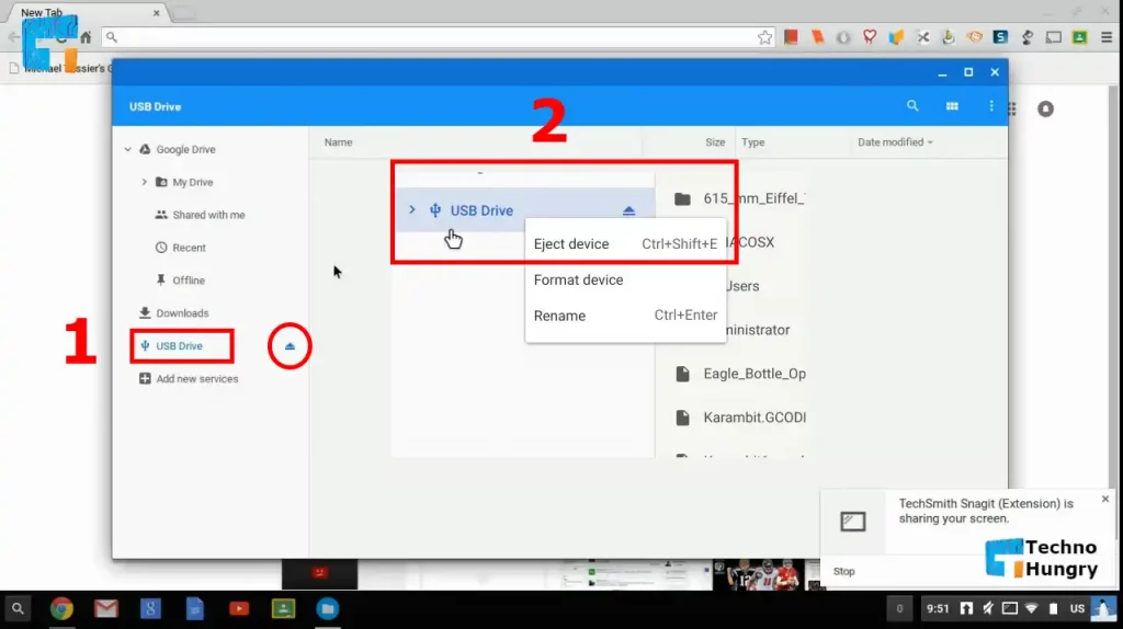 How to Eject USB from Chromebook