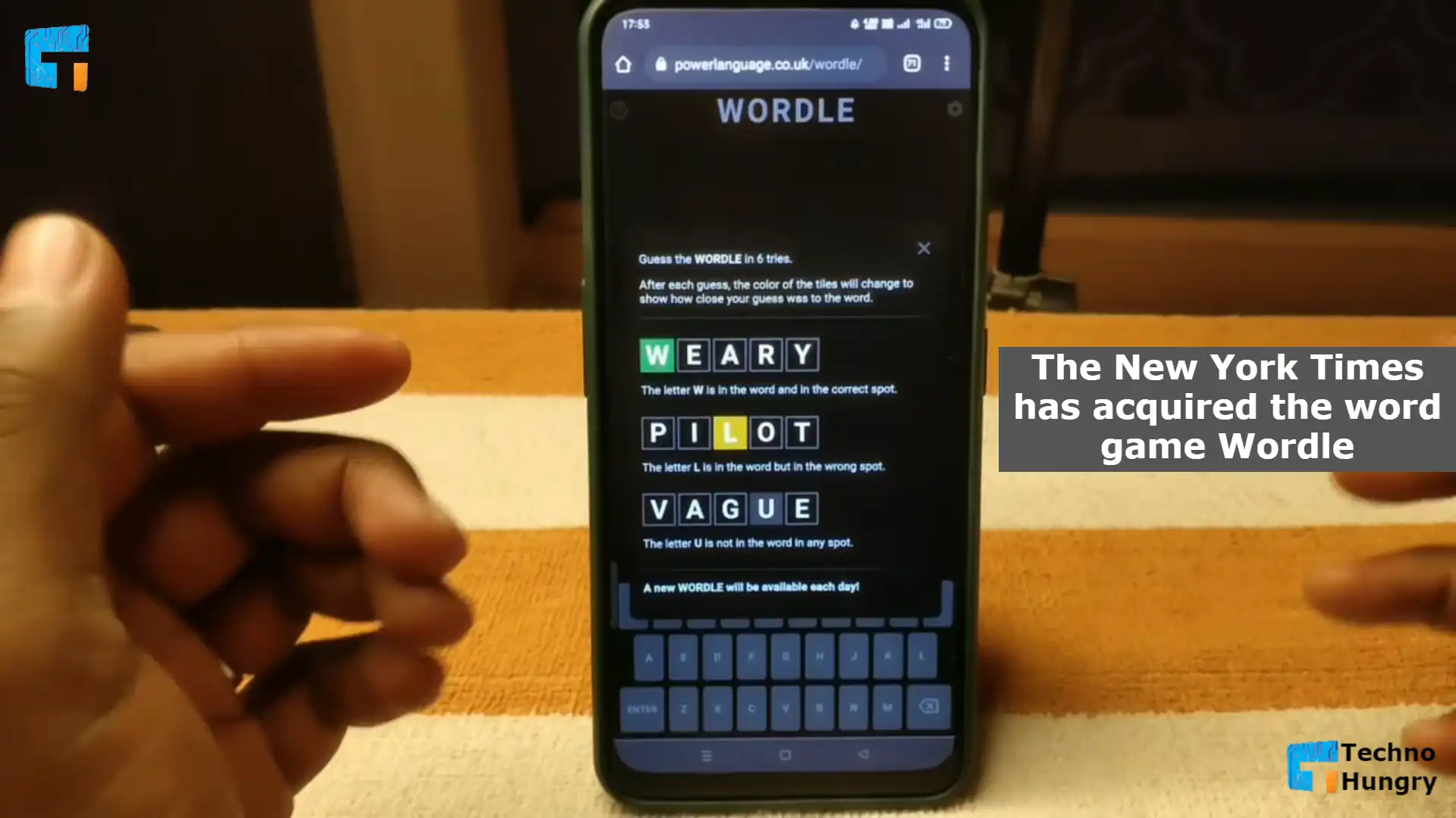The New York Times has acquired the word game Wordle