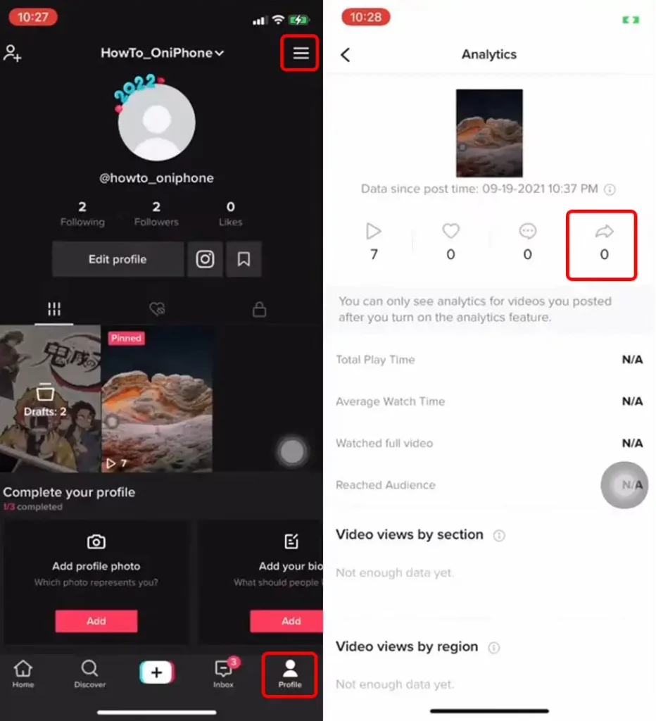 How to Find Out the Number of TikTok Shares You have Using Analytics