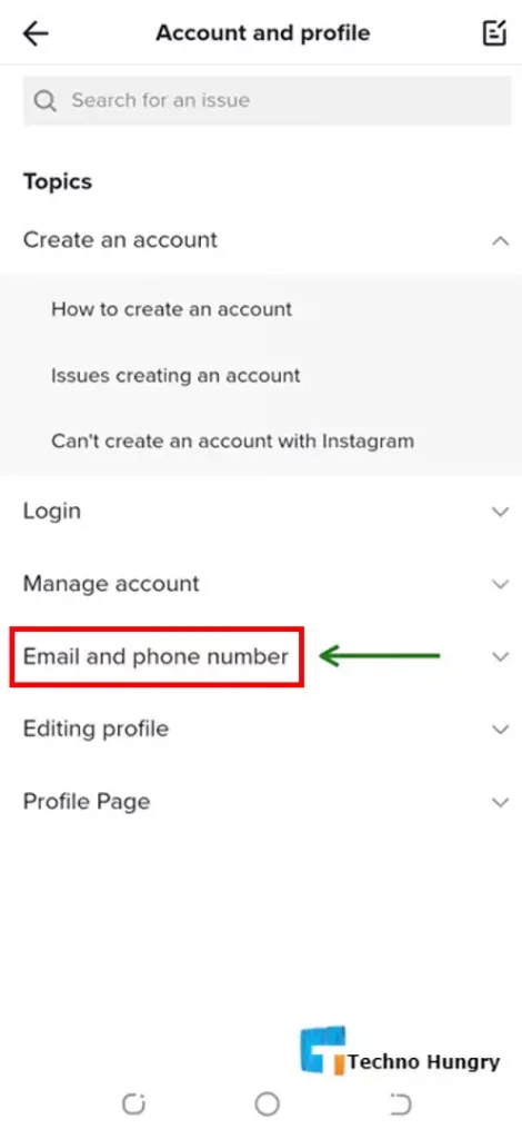 email and phone number