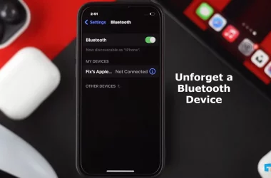 Unforget a Bluetooth Device on iPhone and Android