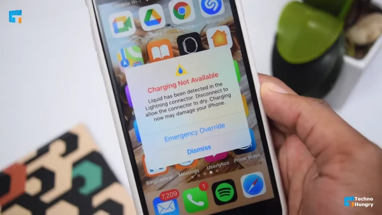 Liquid Detected in Lightning Connector on iPhone