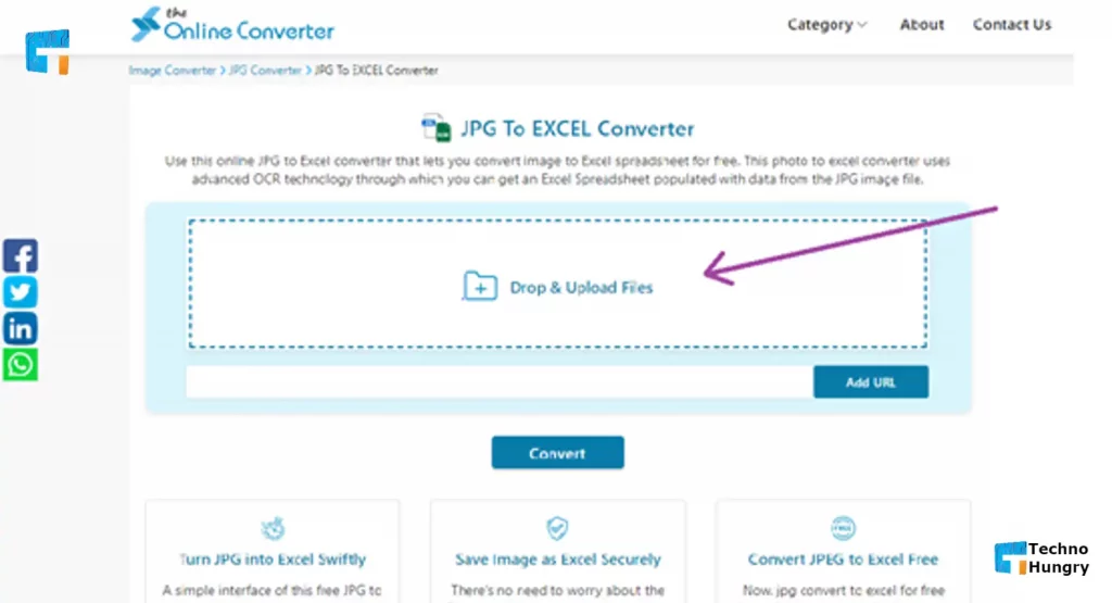 Convert JPG to Excel