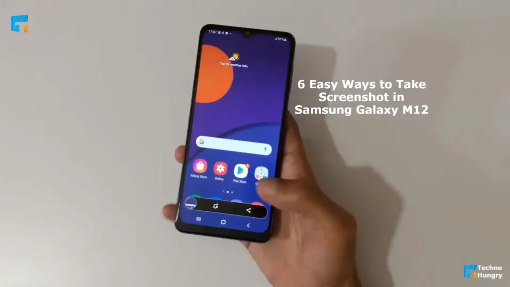 Screenshot in Samsung Galaxy M1