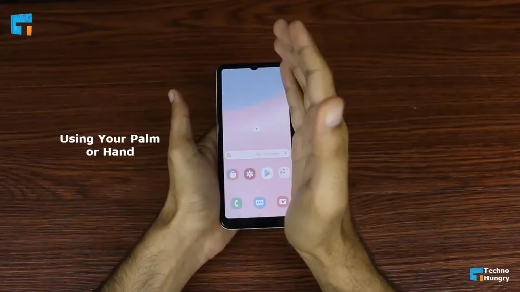 Using Your Palm or Hand