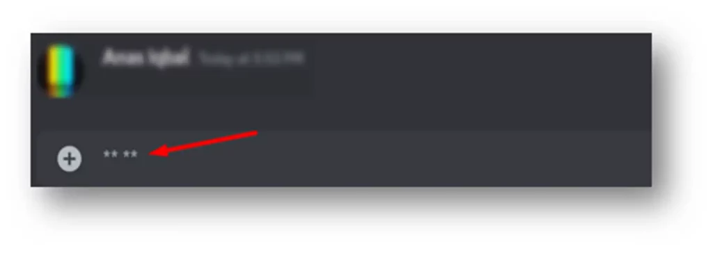 invisible text on Discord