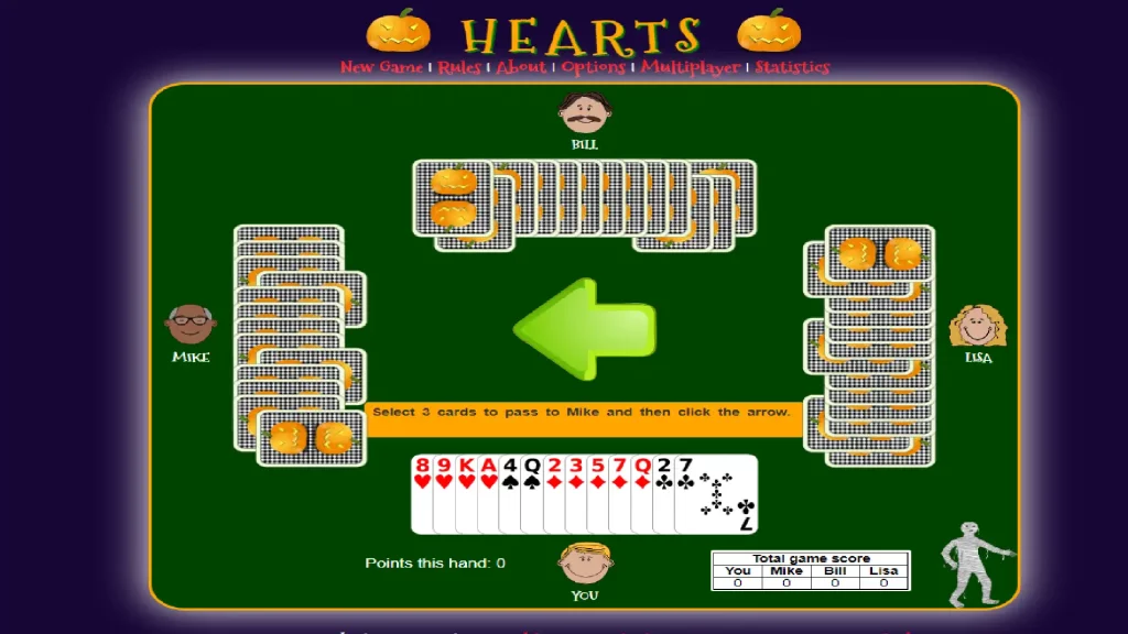 Hearts Card Game